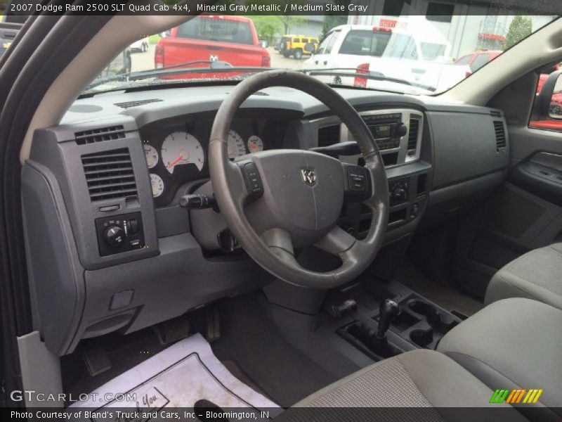 Mineral Gray Metallic / Medium Slate Gray 2007 Dodge Ram 2500 SLT Quad Cab 4x4