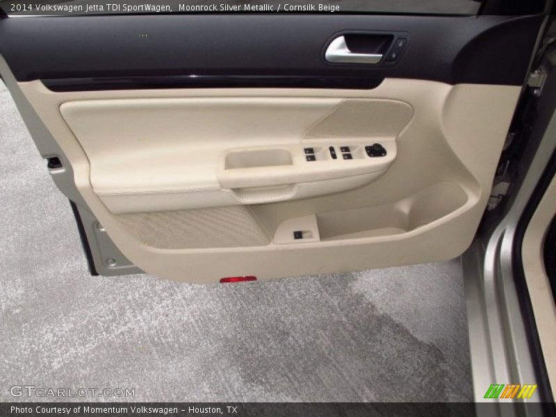 Moonrock Silver Metallic / Cornsilk Beige 2014 Volkswagen Jetta TDI SportWagen