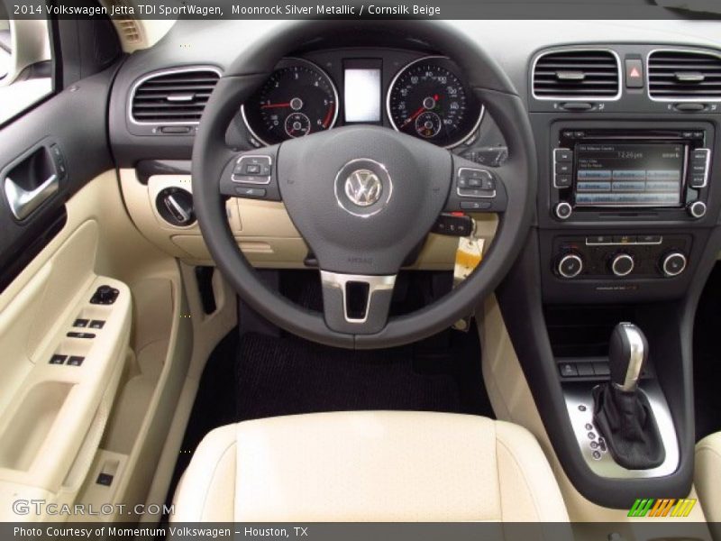 Moonrock Silver Metallic / Cornsilk Beige 2014 Volkswagen Jetta TDI SportWagen