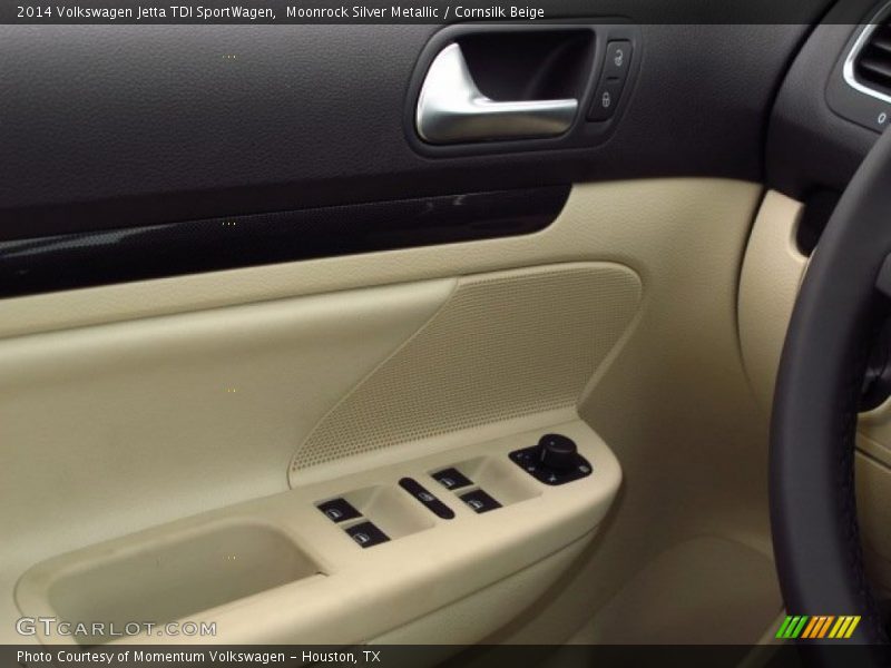 Moonrock Silver Metallic / Cornsilk Beige 2014 Volkswagen Jetta TDI SportWagen