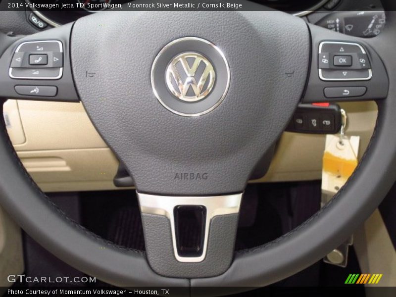 Moonrock Silver Metallic / Cornsilk Beige 2014 Volkswagen Jetta TDI SportWagen
