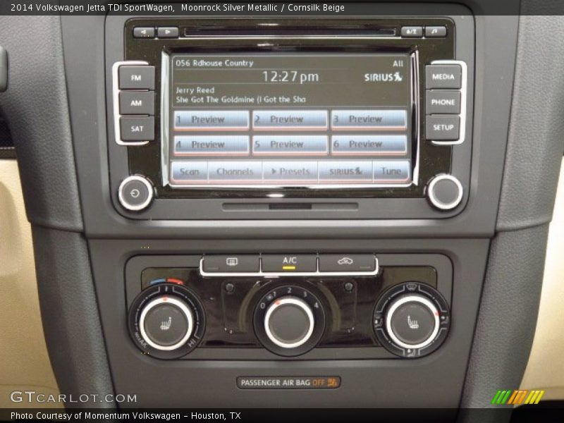Moonrock Silver Metallic / Cornsilk Beige 2014 Volkswagen Jetta TDI SportWagen