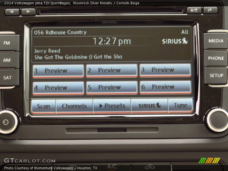 Moonrock Silver Metallic / Cornsilk Beige 2014 Volkswagen Jetta TDI SportWagen