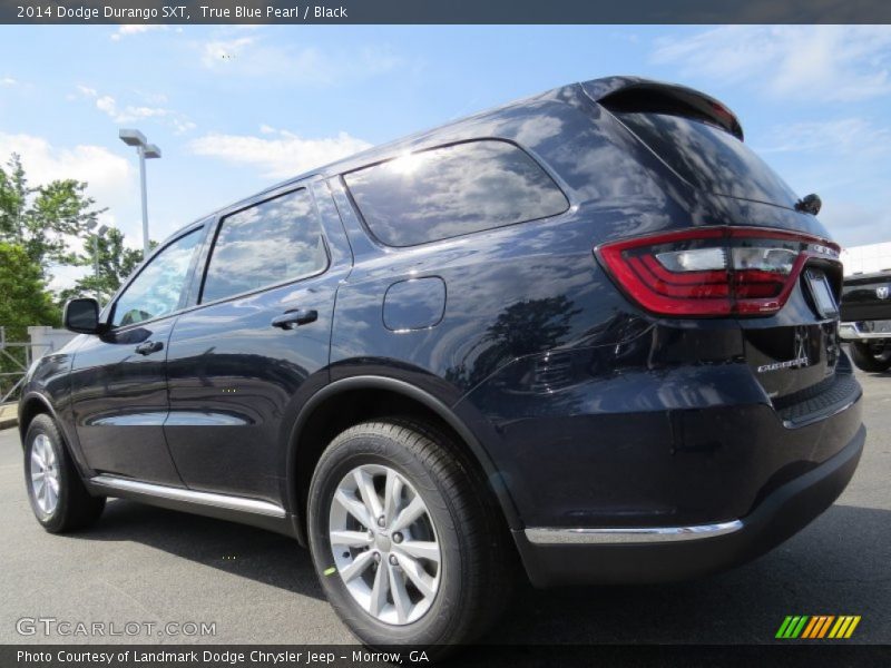True Blue Pearl / Black 2014 Dodge Durango SXT