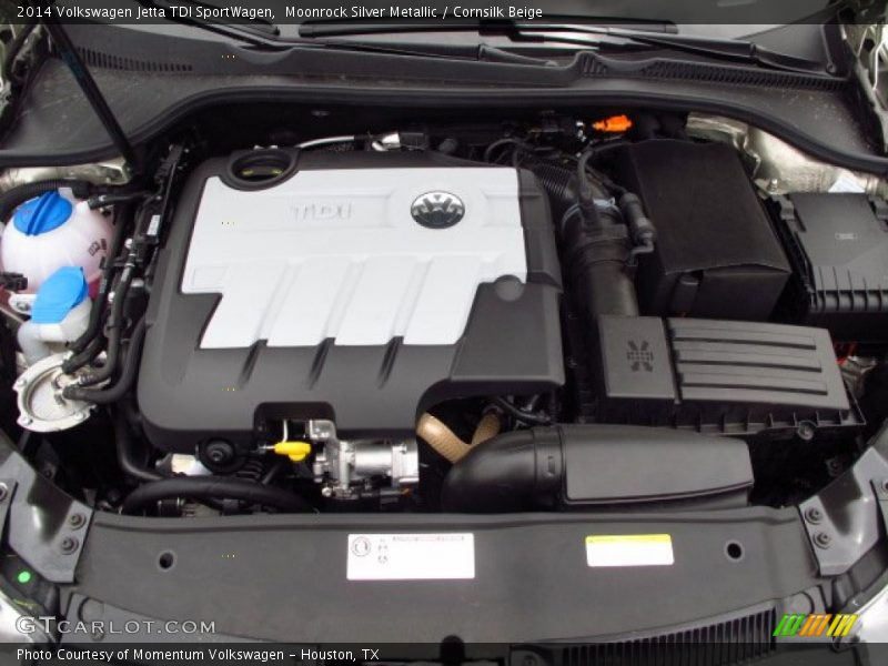 Moonrock Silver Metallic / Cornsilk Beige 2014 Volkswagen Jetta TDI SportWagen