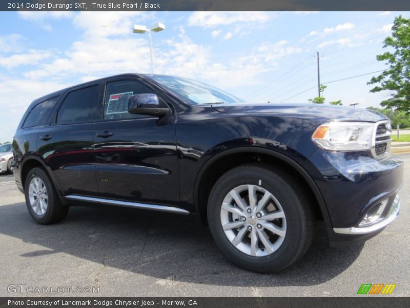 True Blue Pearl / Black 2014 Dodge Durango SXT