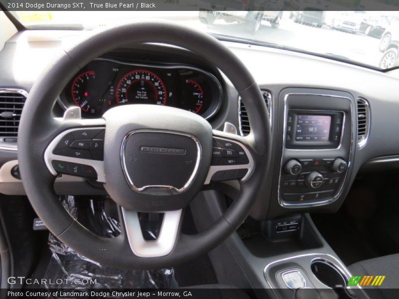 True Blue Pearl / Black 2014 Dodge Durango SXT