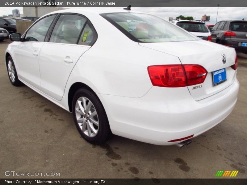 Pure White / Cornsilk Beige 2014 Volkswagen Jetta SE Sedan