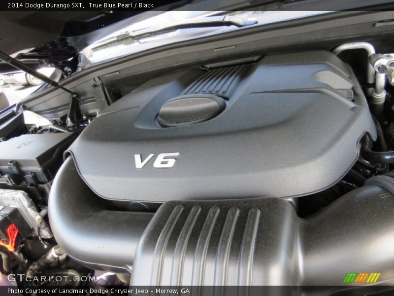True Blue Pearl / Black 2014 Dodge Durango SXT