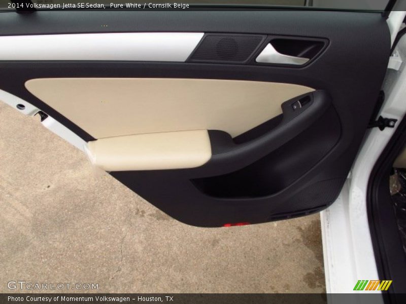 Pure White / Cornsilk Beige 2014 Volkswagen Jetta SE Sedan