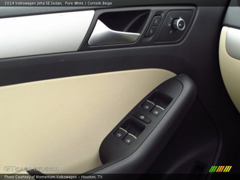 Pure White / Cornsilk Beige 2014 Volkswagen Jetta SE Sedan