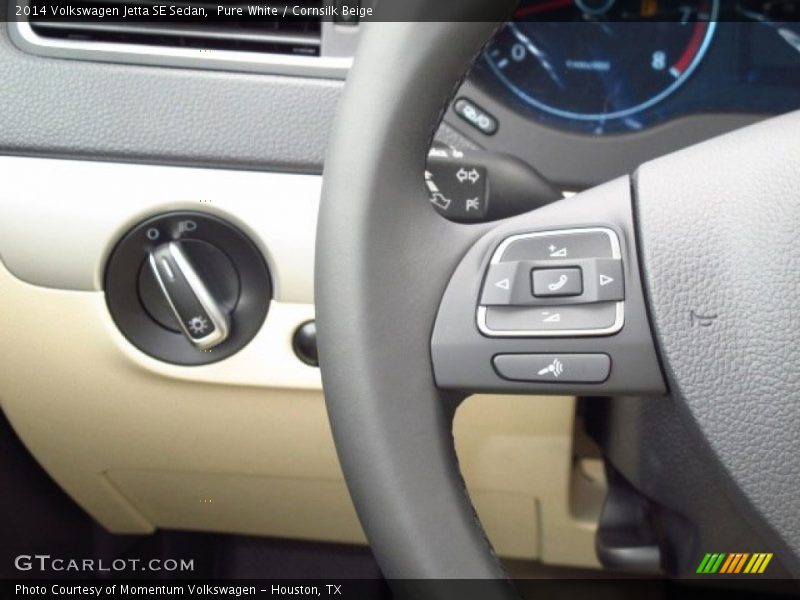 Pure White / Cornsilk Beige 2014 Volkswagen Jetta SE Sedan