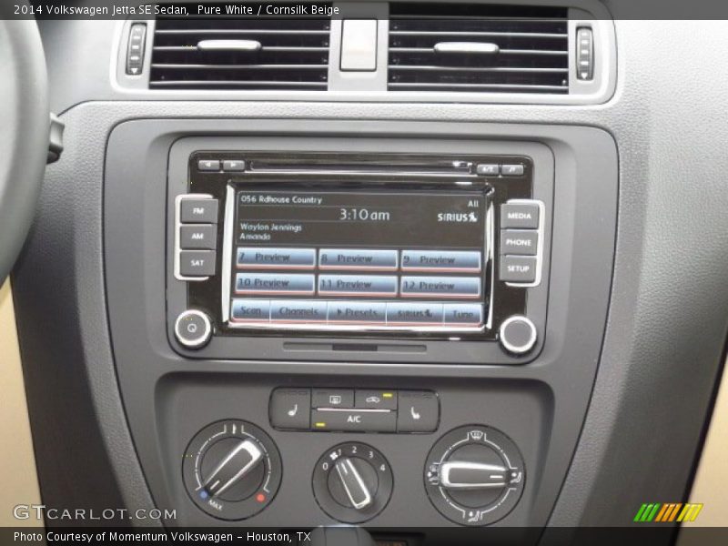 Pure White / Cornsilk Beige 2014 Volkswagen Jetta SE Sedan