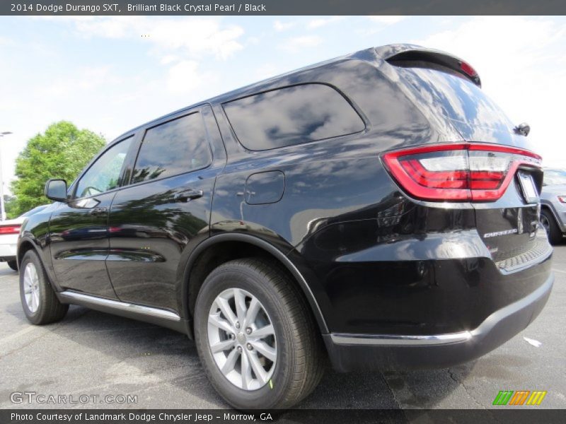 Brilliant Black Crystal Pearl / Black 2014 Dodge Durango SXT