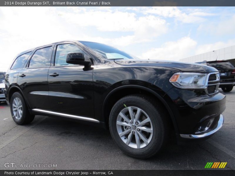 Brilliant Black Crystal Pearl / Black 2014 Dodge Durango SXT