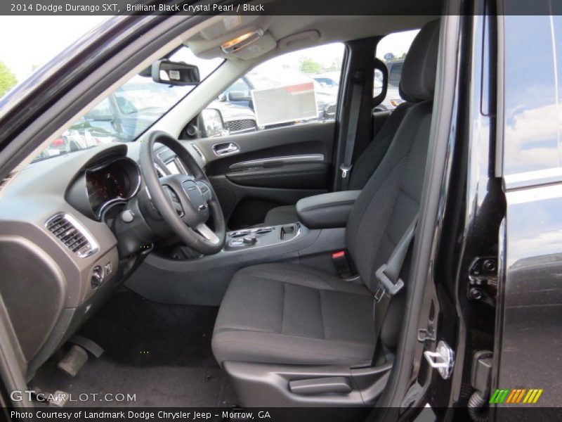 Brilliant Black Crystal Pearl / Black 2014 Dodge Durango SXT