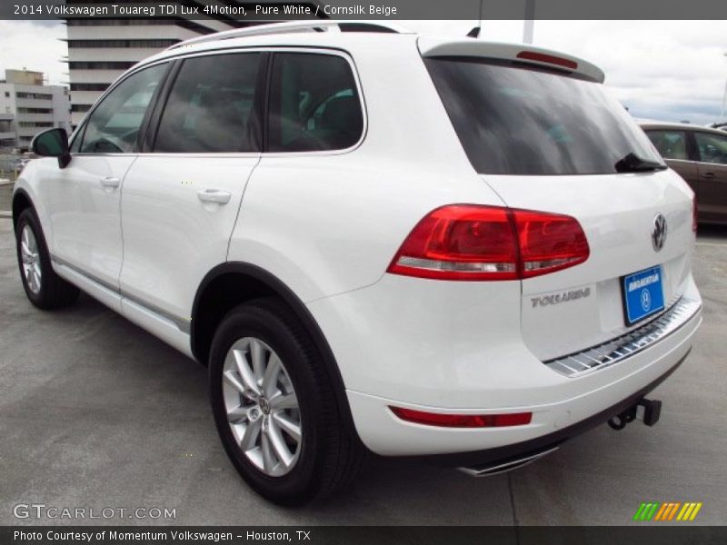 Pure White / Cornsilk Beige 2014 Volkswagen Touareg TDI Lux 4Motion