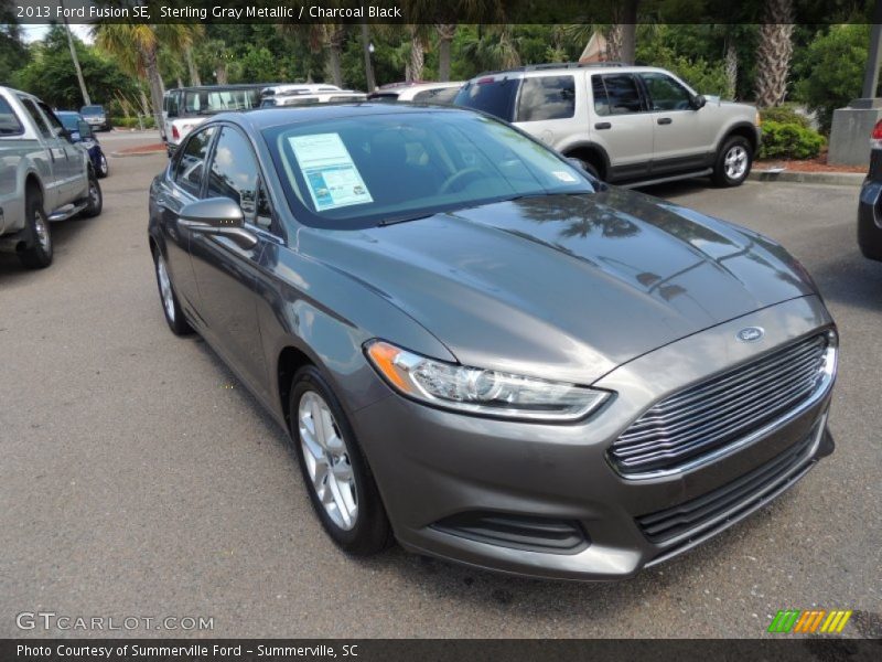 Sterling Gray Metallic / Charcoal Black 2013 Ford Fusion SE