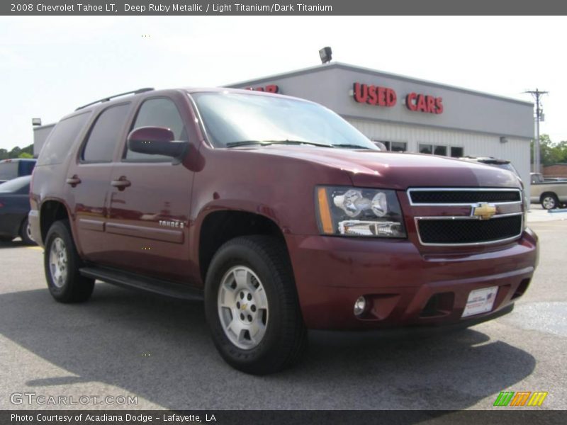 Deep Ruby Metallic / Light Titanium/Dark Titanium 2008 Chevrolet Tahoe LT