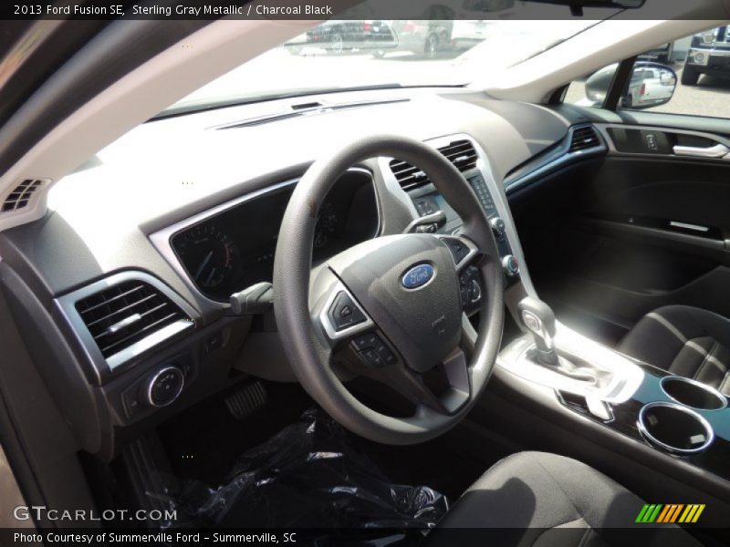 Sterling Gray Metallic / Charcoal Black 2013 Ford Fusion SE