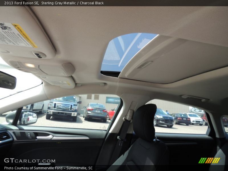 Sterling Gray Metallic / Charcoal Black 2013 Ford Fusion SE
