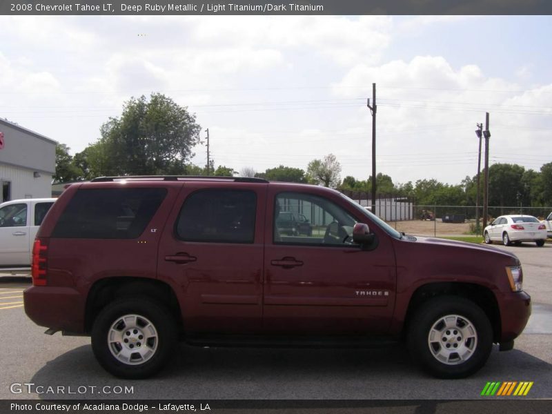 Deep Ruby Metallic / Light Titanium/Dark Titanium 2008 Chevrolet Tahoe LT