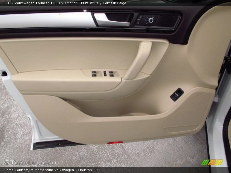 Pure White / Cornsilk Beige 2014 Volkswagen Touareg TDI Lux 4Motion