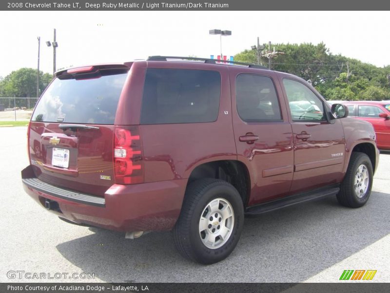 Deep Ruby Metallic / Light Titanium/Dark Titanium 2008 Chevrolet Tahoe LT