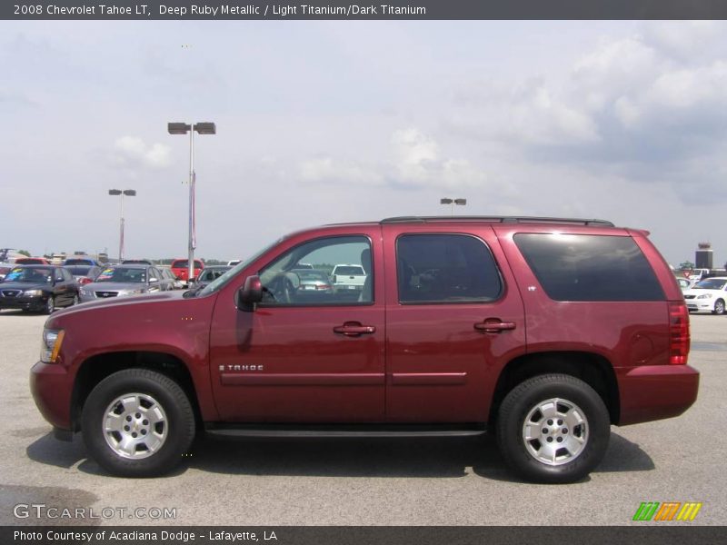 Deep Ruby Metallic / Light Titanium/Dark Titanium 2008 Chevrolet Tahoe LT