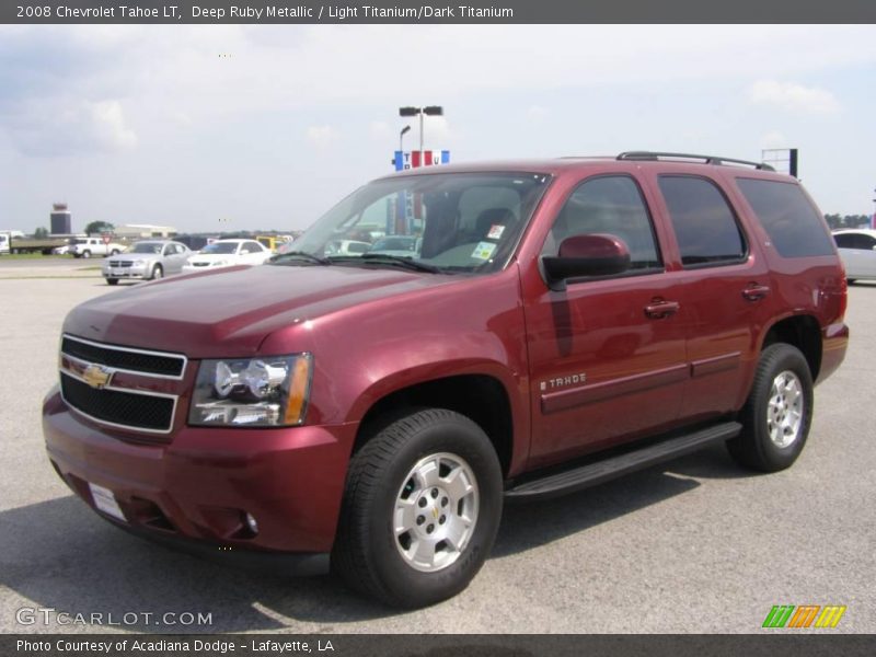 Deep Ruby Metallic / Light Titanium/Dark Titanium 2008 Chevrolet Tahoe LT