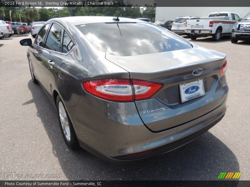 Sterling Gray Metallic / Charcoal Black 2013 Ford Fusion SE