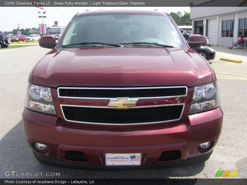 Deep Ruby Metallic / Light Titanium/Dark Titanium 2008 Chevrolet Tahoe LT