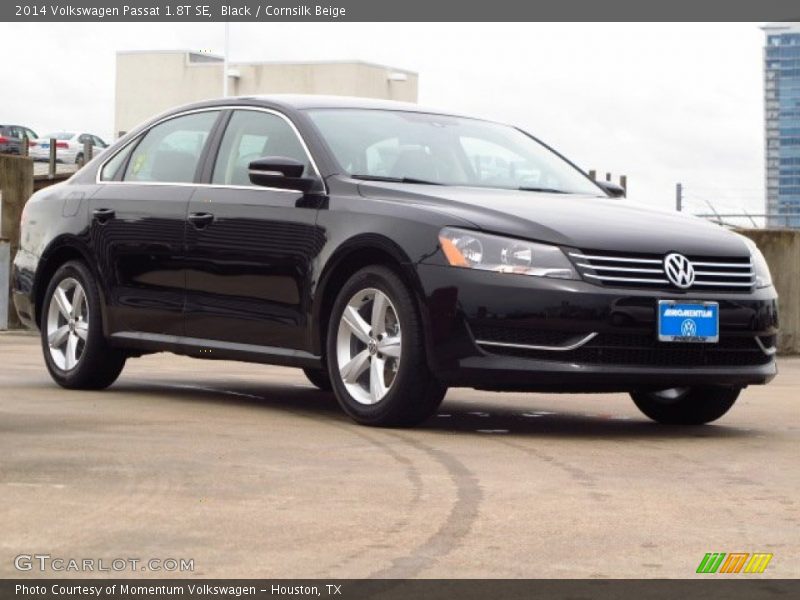 Black / Cornsilk Beige 2014 Volkswagen Passat 1.8T SE
