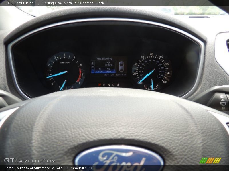 Sterling Gray Metallic / Charcoal Black 2013 Ford Fusion SE