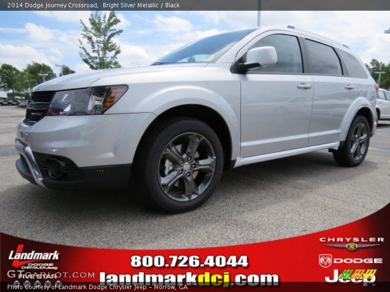 Bright Silver Metallic / Black 2014 Dodge Journey Crossroad
