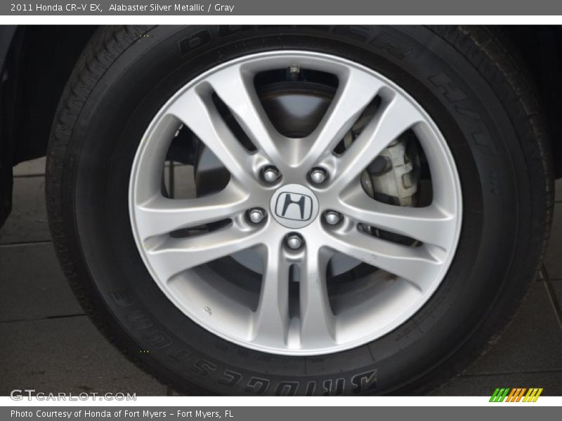 Alabaster Silver Metallic / Gray 2011 Honda CR-V EX