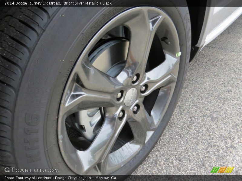 Bright Silver Metallic / Black 2014 Dodge Journey Crossroad
