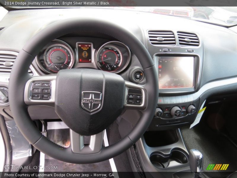 Bright Silver Metallic / Black 2014 Dodge Journey Crossroad