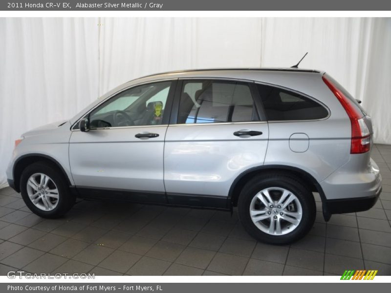 Alabaster Silver Metallic / Gray 2011 Honda CR-V EX