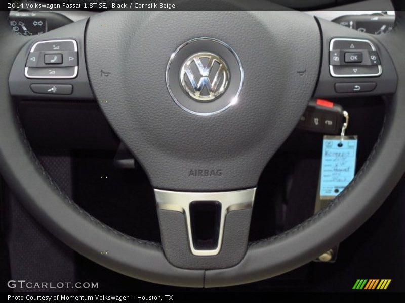 Black / Cornsilk Beige 2014 Volkswagen Passat 1.8T SE