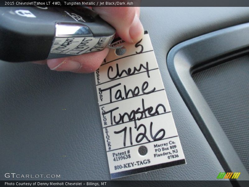 Tungsten Metallic / Jet Black/Dark Ash 2015 Chevrolet Tahoe LT 4WD