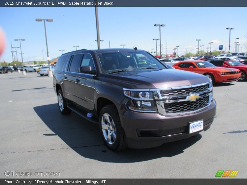 Sable Metallic / Jet Black 2015 Chevrolet Suburban LT 4WD