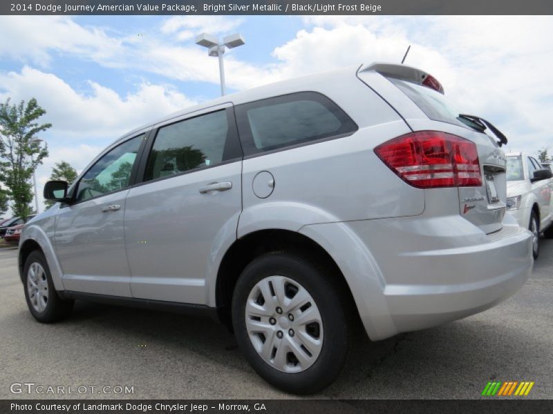Bright Silver Metallic / Black/Light Frost Beige 2014 Dodge Journey Amercian Value Package