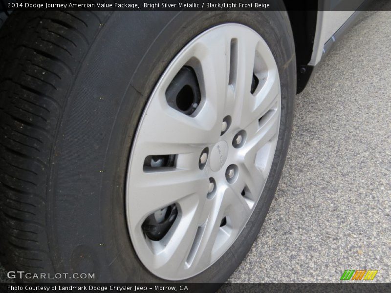 Bright Silver Metallic / Black/Light Frost Beige 2014 Dodge Journey Amercian Value Package
