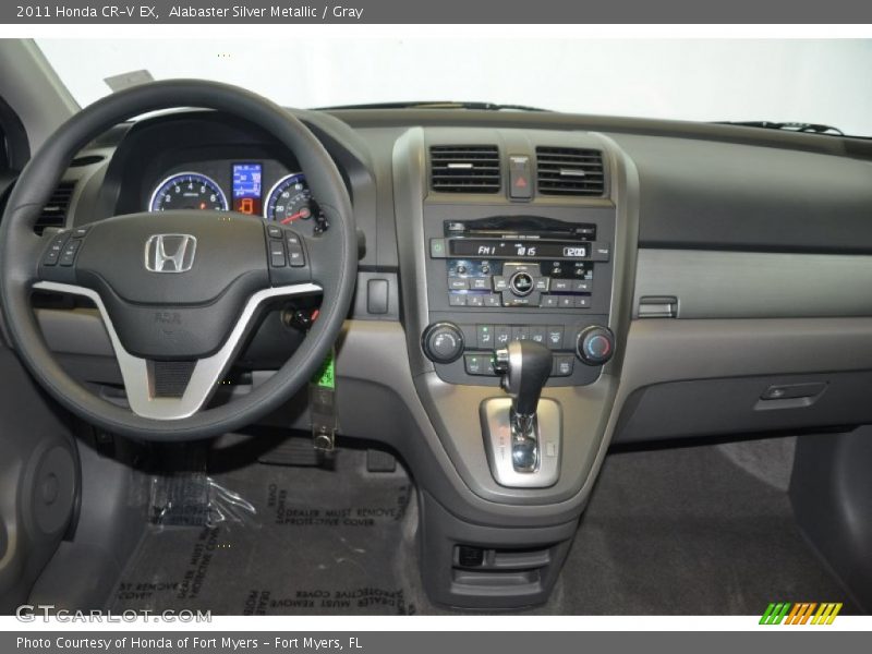 Alabaster Silver Metallic / Gray 2011 Honda CR-V EX