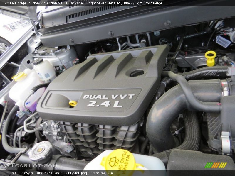 Bright Silver Metallic / Black/Light Frost Beige 2014 Dodge Journey Amercian Value Package