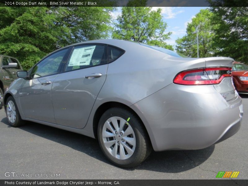 Billet Silver Metallic / Black 2014 Dodge Dart Aero