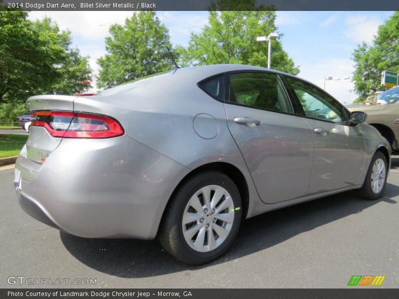 Billet Silver Metallic / Black 2014 Dodge Dart Aero