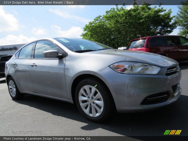 Billet Silver Metallic / Black 2014 Dodge Dart Aero