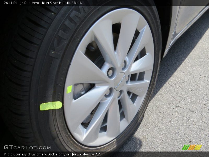Billet Silver Metallic / Black 2014 Dodge Dart Aero